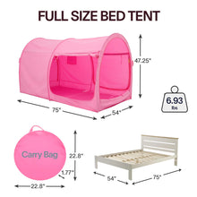 Load image into Gallery viewer, Bed Tent Dream Tents Bed Canopy Shelter Cabin Indoor Privacy Warm Breathable Pop Up Twin/Full/Queen for Kids and Adult Patent Pending (Mattress Not Included)