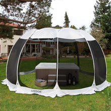 Load image into Gallery viewer, Leedor Screen House Tent Gazeb 12-15 person 15'x 15' Gray