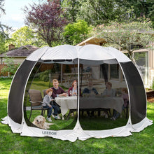Load image into Gallery viewer, Leedor Screen House Tent Gazeb 12-15 person 15'x 15' Gray
