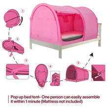 Load image into Gallery viewer, Bed Tent Dream Tents Bed Canopy Shelter Cabin Indoor Privacy Warm Breathable Pop Up Twin/Full/Queen for Kids and Adult Patent Pending (Mattress Not Included)
