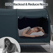 Load image into Gallery viewer, Bed Tent Dream Tents Bed Canopy Shelter Cabin Indoor Privacy Warm Breathable Pop Up Twin/Full/Queen for Kids and Adult Patent Pending (Mattress Not Included)
