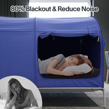 Load image into Gallery viewer, Bed Tent Dream Tents Bed Canopy Shelter Cabin Indoor Privacy Warm Breathable Pop Up Twin/Full/Queen for Kids and Adult Patent Pending (Mattress Not Included)
