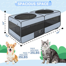 Load image into Gallery viewer, Eighteentek 2-in-1 Dog Playpen, 58''Pop Up Cat Puppy Pet Playpen Indoor/Outdoor Cats Enclosed, Cat Dog Tent Crate Cage Kennel, Portable Playpen for Kitten, Small Animals Play Pen
