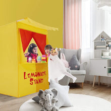 Load image into Gallery viewer, Lemonade Stand Puppet Show Theater Pretend Playhouse
