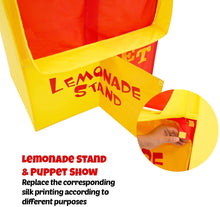 Load image into Gallery viewer, Lemonade Stand Puppet Show Theater Pretend Playhouse
