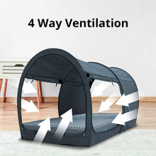 Load image into Gallery viewer, Leedor Bed Tent Twin/Full/Queen Pitchblack
