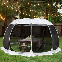 Load image into Gallery viewer, Leedor Screen House Tent Gazeb 12-15 person 15'x 15' Gray
