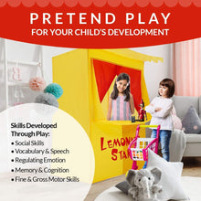Load image into Gallery viewer, Lemonade Stand Puppet Show Theater Pretend Playhouse
