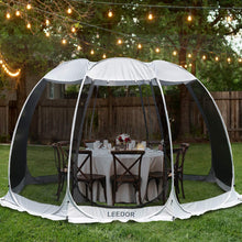 Load image into Gallery viewer, Leedor Screen House Tent Gazeb 8-10 person 12'x 12' Gray
