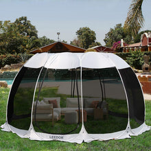 Load image into Gallery viewer, Leedor Screen House Tent Gazeb 12-15 person 15'x 15' Gray
