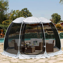 Load image into Gallery viewer, Leedor Screen House Tent Gazeb 8-10 person 12'x 12' Gray
